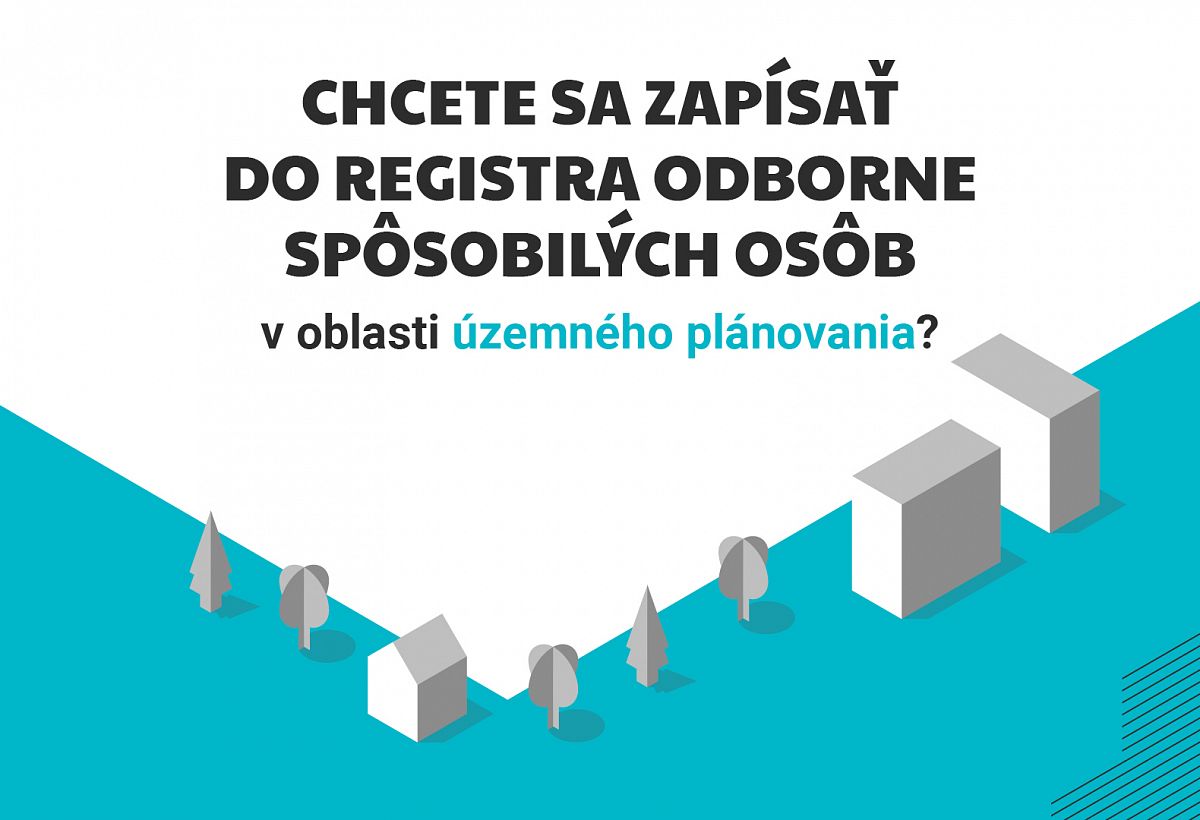 Skúšky pre nových žiadateľov o zápis do registra odborne spôsobilých osôb v oblasti územného plánovania